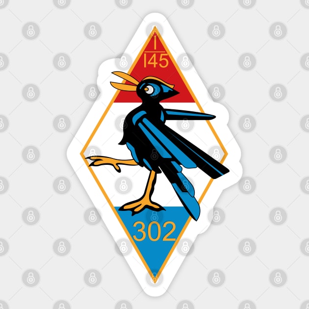 WWII No. 302 Polish Fighter Squadron Emblem Poland Air Force Sticker by Yesteeyear